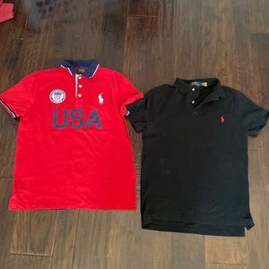 2 Polo shirts size small